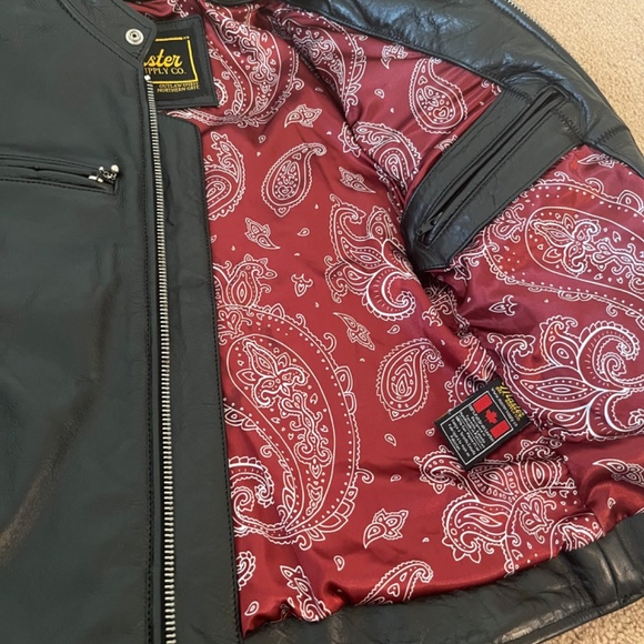 Master Supply Co 100% Geniuine Full Grain Leather Jacket Zip Jacket Daytona XS - Picture 2 of 9